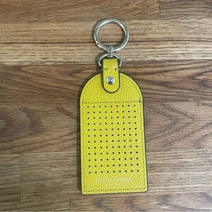 Henri Bendel Influencer Bag Leather Tag Pin Charm Holder